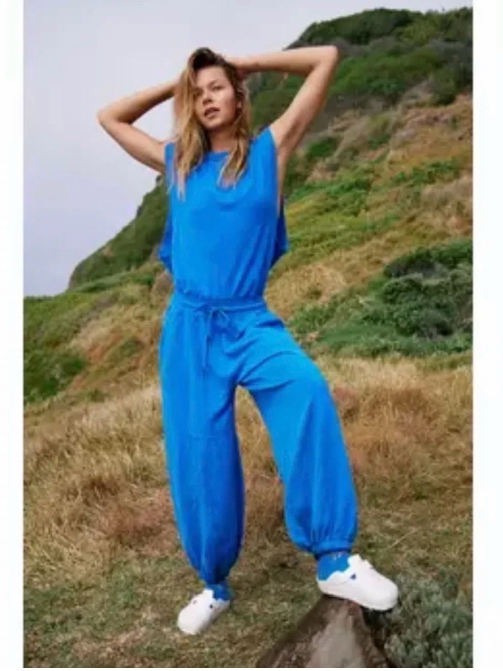 Free people throw and go jumpsuit